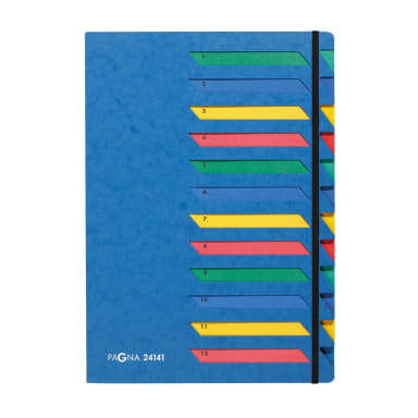 Pagna sorting folder Deskorganizer A4 12-part blue
