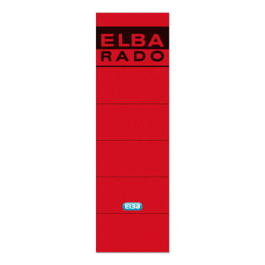 Elba binder label wide/short self-adhesive 10 pieces red