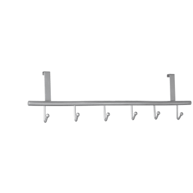 Alco door coat rack 17x6.8x60 cm metal silver