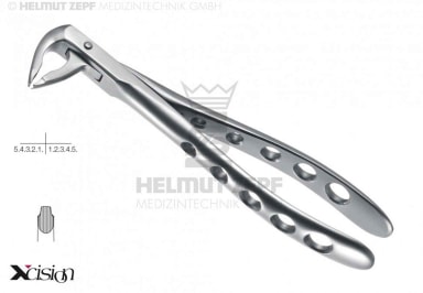 HELMUT ZEPF Tandtang Fig.36A Engelse Vorm Stalen
