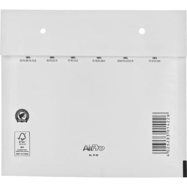 Airpro bubble mailer W-CD 120x175 mm peel & seal 100 pieces white