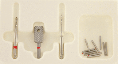 Sortiment Titan Gewindestifte rot kurz (1 Packung á 1 Set)