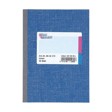 König+Ebhardt notebook A5 ruled 96 sheets blue