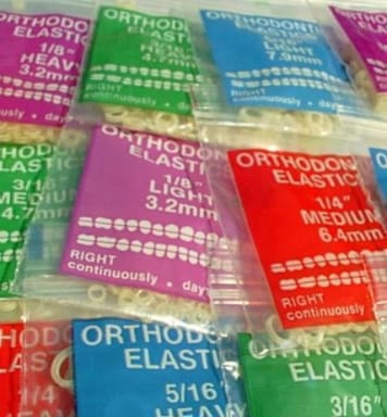 Elastics (Latex-Free) Patient Pack 1/8" (3.2mm) 2.5oz (54g) Clear