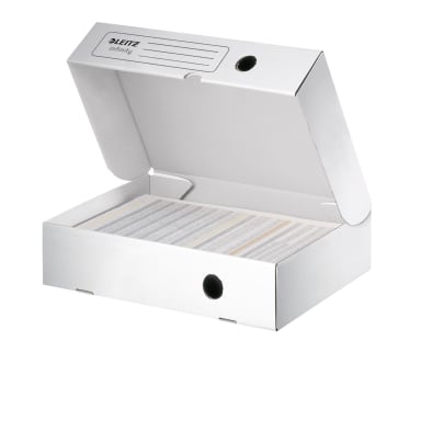 Leitz archive box Infinity 330x255x80 mm corrugated board white