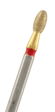 ZD-Diamant Eiform Körnung: Rot (fein, 1 Packung á 5 Stück)