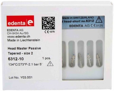 Edenta Headmaster Passieve Connector Korte Maat 2 NFPA
