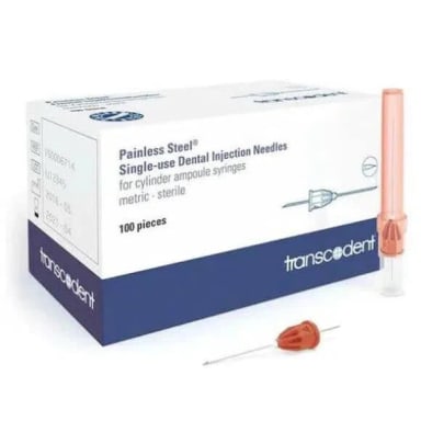 Transcodent™ Injectienaalden Painless Steel™ G25 0,5×42 mm (100 st.)