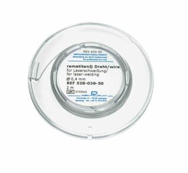 DENTAURUM Zuiver titanium draad 0,4 mm rond 2 m