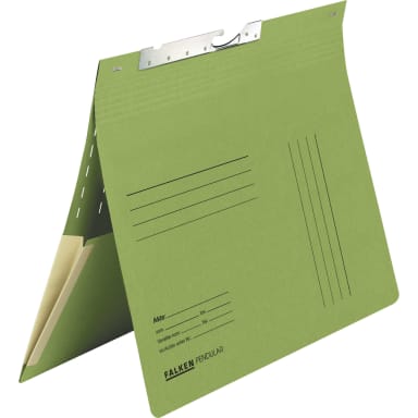 Falken suspension file folder commercial binding slot expanding pocket green