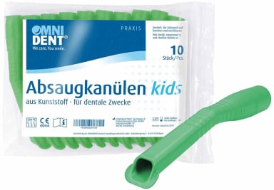 Omnident Suction Tips Kids Green