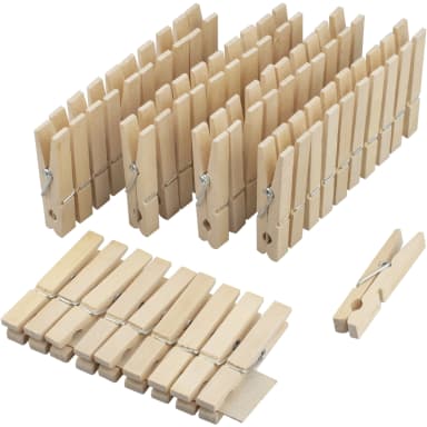 Bümag clothes pegs wood 50 pieces