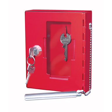 Wedo emergency key box 150x120x40 mm red