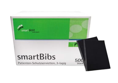 Smartdent SmartBibs Patient Napkins Black