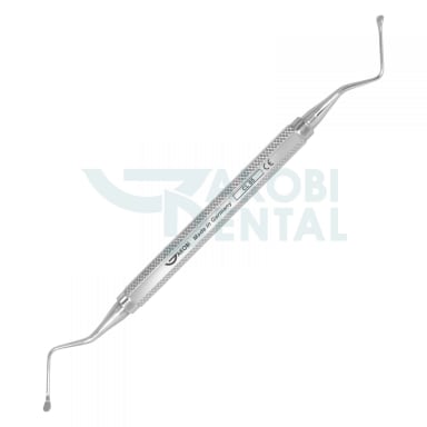Bone curette CL 85 Lucas, handle # 3, stainless steel 
