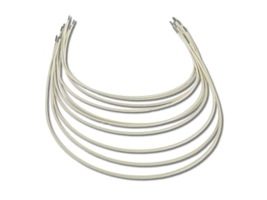 Niti Bögen weiß beschichtet Idealform Unterkiefer .017x.025