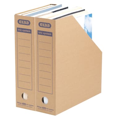 Elba magazine file tric 78x287x310 mm corrugated board natural
