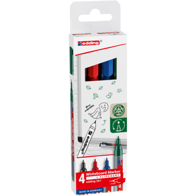 edding whiteboard marker 4 pieces assorted