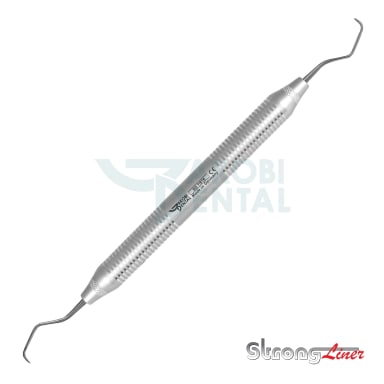 Implant-Curette Gracey 7/8, standard, StrongLiner handle # 6, working ends made of titanium