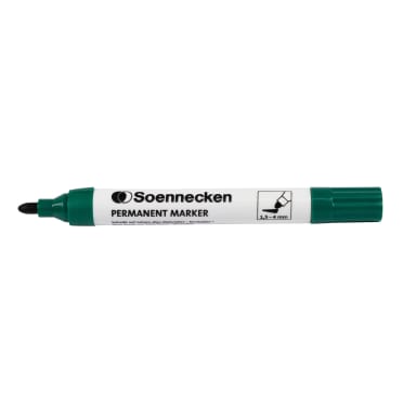 Soennecken permanent marker 4 mm bullet tip green