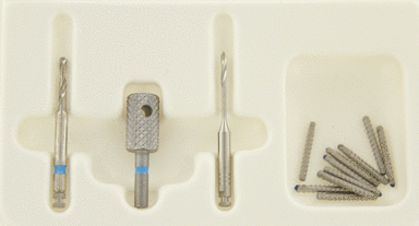 Sortiment Titan Gewindestifte blau kurz (1 Packung á 1 Set)