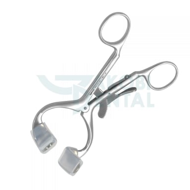 Mouth gags MGA for Adults, 14cm, in ratchet design, can be fixed, stainless steel