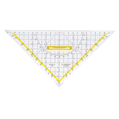 Aristo set square TZ 250 mm removable handle crystal clear
