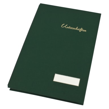 Soennecken signature book A4 20 compartments linen green