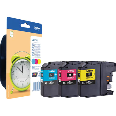 Brother ink cartridge LC125XLRBWBP cyan/magenta/yellow 3 pieces
