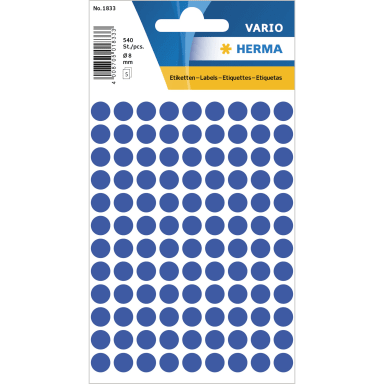Herma marking dot 8 mm 540 pieces dark blue