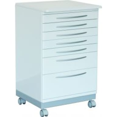 Zilfor rijdbare kastenunit PRT7 met wit keramisch bovenblad