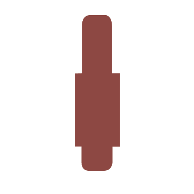 Leitz clip-on tab 50 pieces brown