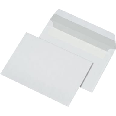 MAILmedia envelope C6 without window peel & seal 1,000 pieces white