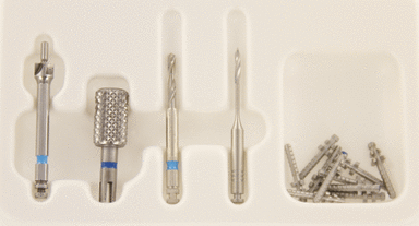 Sortiment Titan Gewindestifte blau kurz (1 Packung á 1 Set)