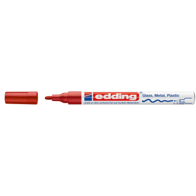 edding paint marker 751 1-2 mm bullet tip permanent red
