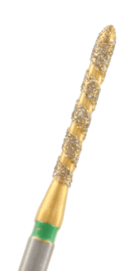 ZD-Spiral-Diamant Torpedo Körnung: Grün (grob, 1 Packung á 5 Stück)