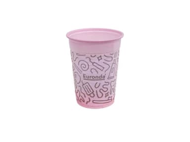 Euronda Monoart Mouth Rinse Cups Graffiti Pink