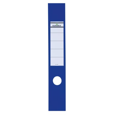 Durable binder label ORDOFIX wide/long 10 pieces blue