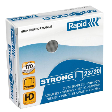 Rapid staples Strong 23/20 1,000 pieces