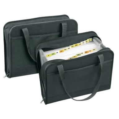 Veloflex expanding file Office A4 24 compartments textile black