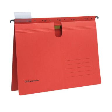 Soennecken suspension file A4 220 g commercial binding 25 pieces red