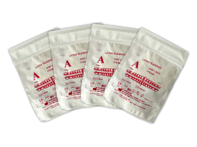 INTRAORALE GUMMIRINGE 5/16 light 2,5 oz. (70 gr.) klar, 100x100 Pack