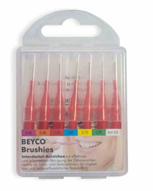 Interdentalbü. Brushie rot 0,5mm 10x7St