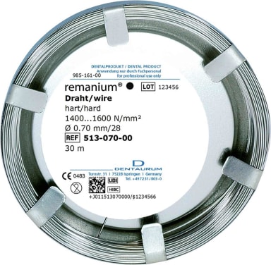 DENTAURUM Remanium Draad Hard 0,70 mm 165 m
