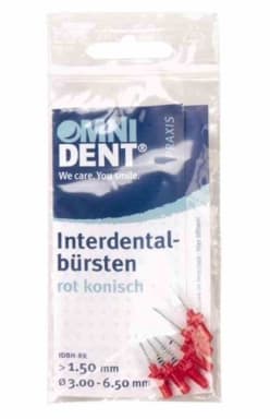 Omnident Interdental Brushes For Halter Red Konisch