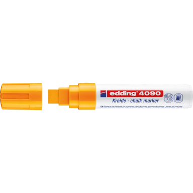 edding chalk marker 4090 4-15 mm chisel tip neon orange
