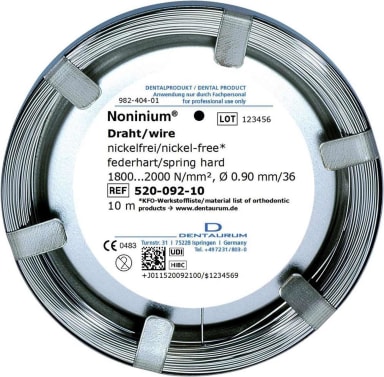 DENTAURUM Noniniumdraad 0,9 mm (10 m)