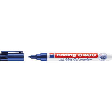 edding CD/DVD marker 8400 0.5-1 mm bullet tip blue