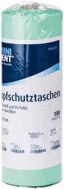 Omnident Kopfschutztaschen Tissue / PE Green 27 x 28cm