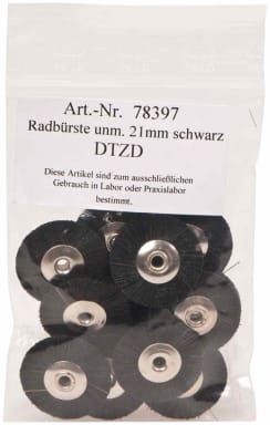 Omnident Wheel Brushes Unmounted Black Borsten 21mm